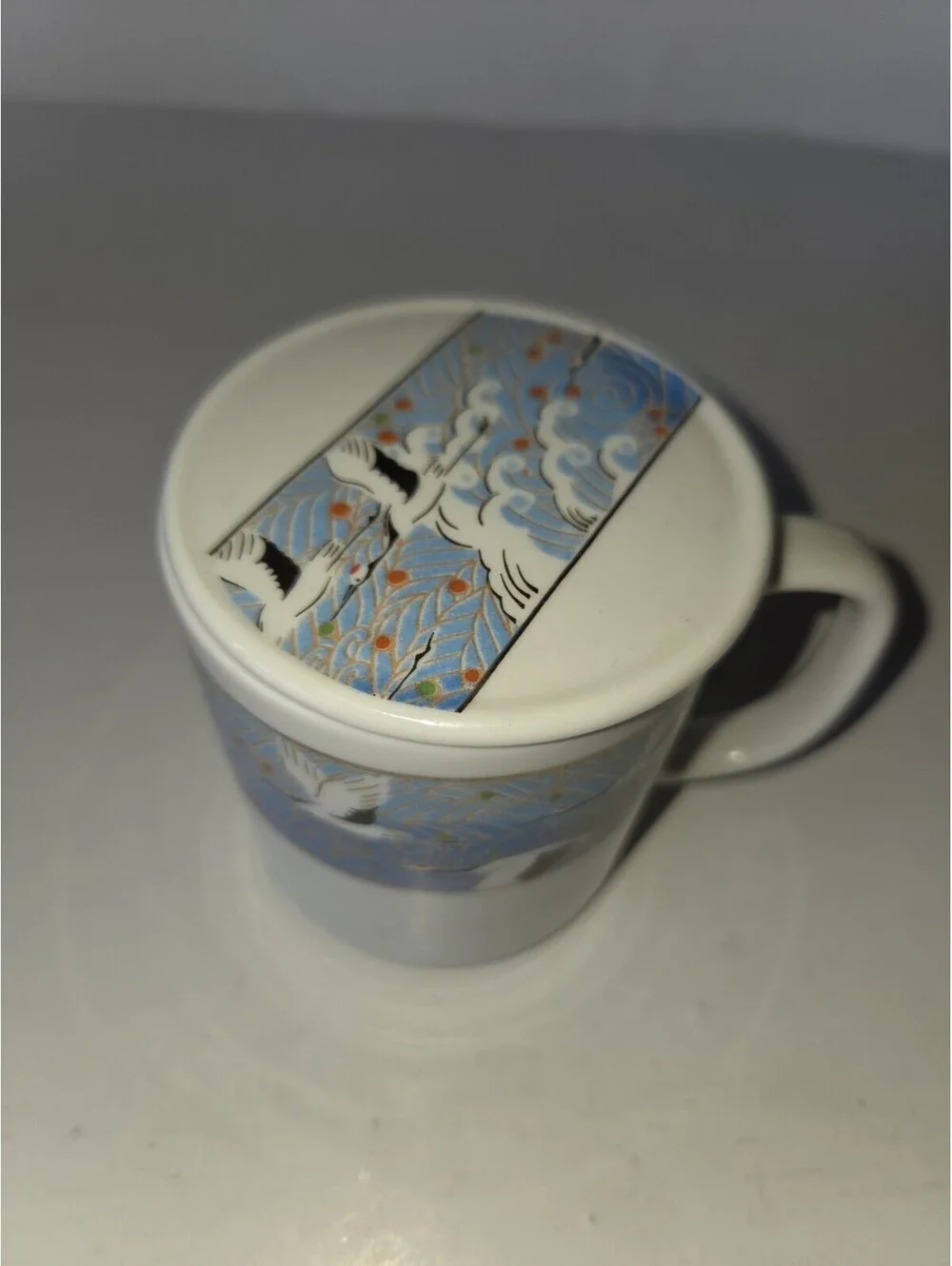 Vintage Japanese Crane Coffee Mug SG2